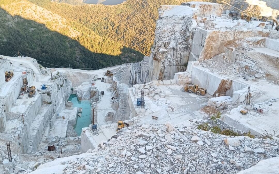 Calcestruzzo architettonico dai residui di cava di marmo