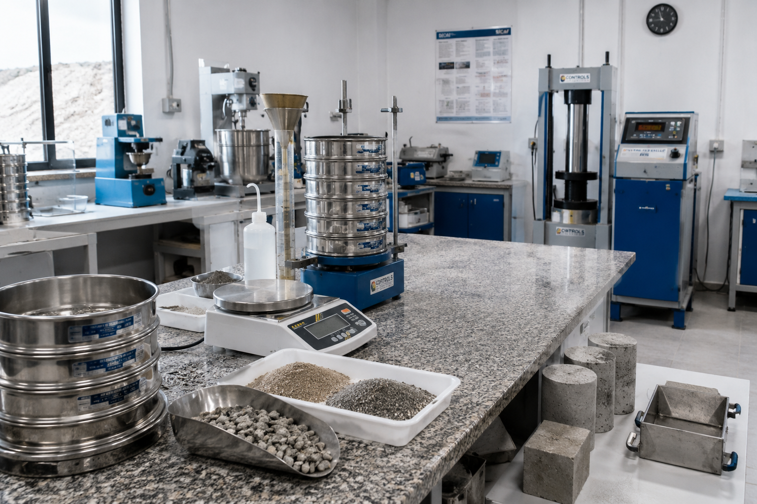 Laboratorio prove granulometriche
